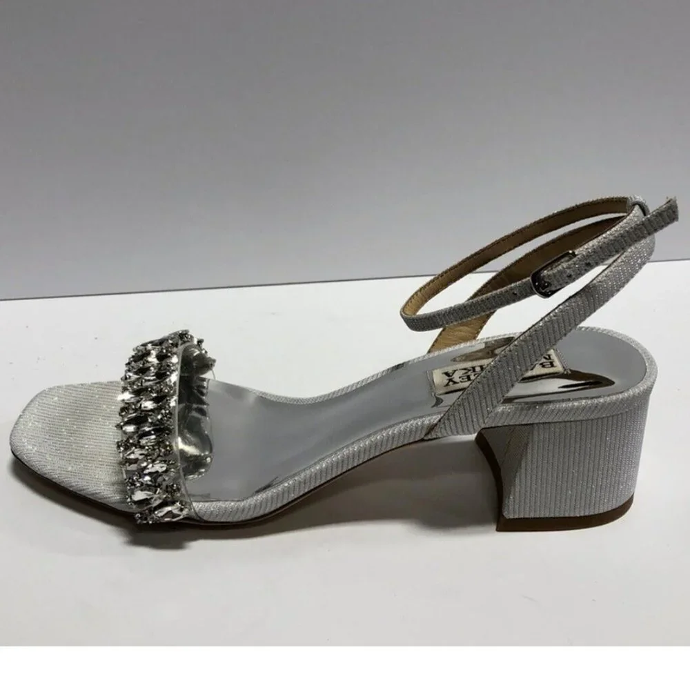 Badgley Mischka Womens Harlow Block Heel Sandal, Size 7 M